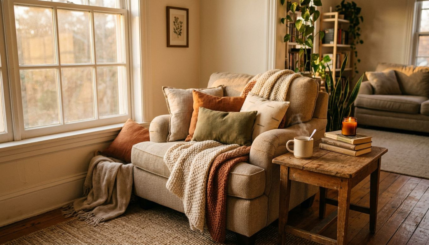 Créer une ambiance cocooning avec peu de moyens, défi relevé !